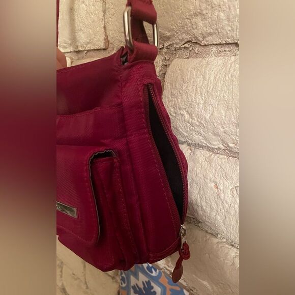 E.T.A Everyday Travel Adventure Burgundy Crossbody - Picture 5 of 7